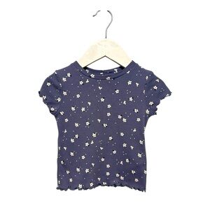 ⭐️ 5/$30 Joe Fresh Kids Ribbed Floral T-Shirt size 2 Years